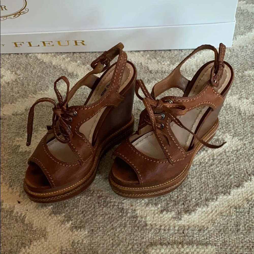 Miu Miu Platform Sandal - image 1